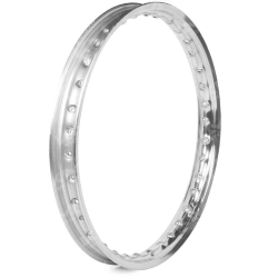 Aro cromado de metal de 1.60x17 para rines, marca Lr, con acabado brillante y diseño resistente.