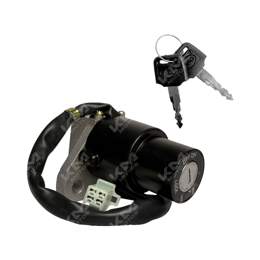 Interruptor de encendido y llave para KMF200 y GXT200 de KM Motos, componente de encendido y control del motor.