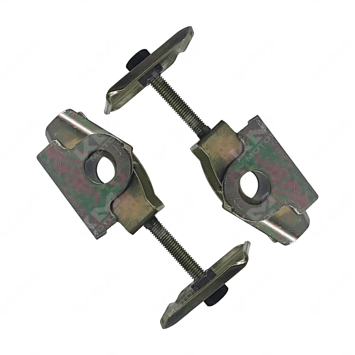 Ajustador de cadena KM Motos para modelos XM200, XL125, ZX150L, DM150, con diseño compacto y duradero, en color negro.