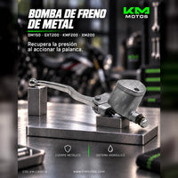 BOMBA DE FRENO DE METAL DM150/ GXT-200 / KMF-200 / XM-200 / GYA-200 / UM-200 (UNIVERSAL)
