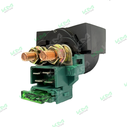 Chicharra YBR125 LR, relay de encendido, componente de sistema eléctrico para motocicleta, visible en la imagen.