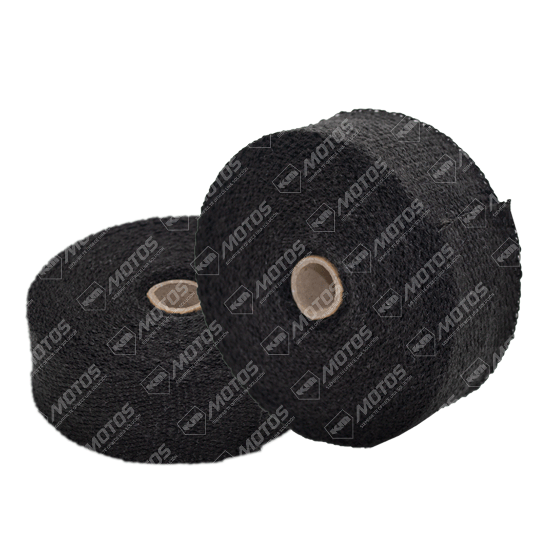 CINTA TERMICA PARA ESCAPE 20MTS NEGRA - KMMOTOSHN