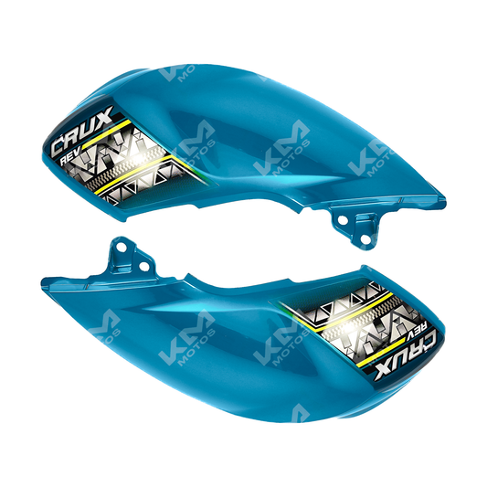 COBERTOR DE TANQUE CRUX110 REVO AZUL - KMMOTOSHN