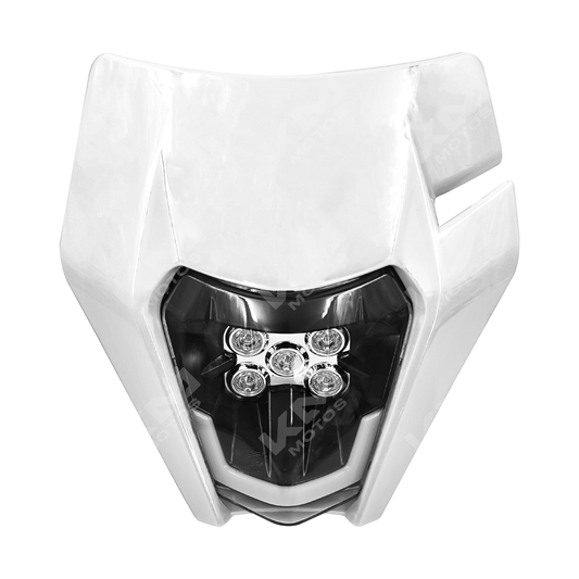 CARENA UNIVERSAL LED PRIME ENDURO BLANCO - KMMOTOSHN