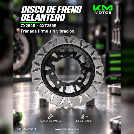 DISCO DE FRENO ZX250R/GXT250R DELANTERO — KM-CD0014 | KM Motos