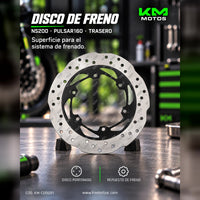 DISCO DE FRENO NS200/PULSAR 160 TRASERO
