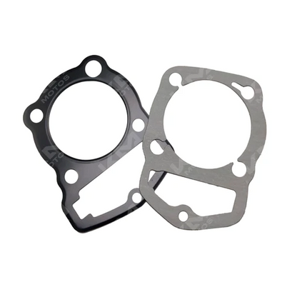Empaques de repuesto CB200/Dakar de la marca KMMOTOSHN, kit completo con varias piezas para reparación y mantenimiento.