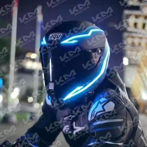 Luz LED para Casco Azul
