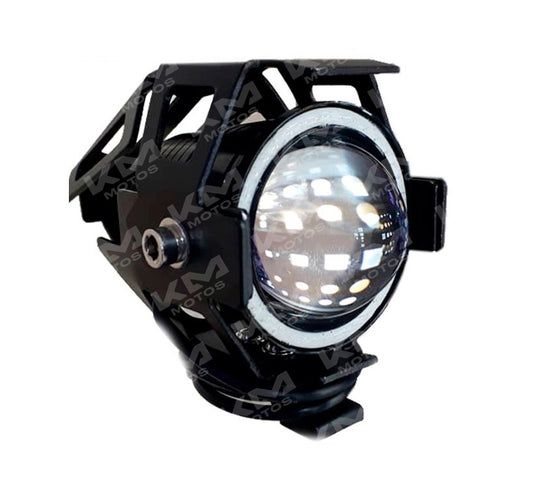 Luces LED Universal Ojo de Ángel Transformer y Cortesía, neblinera, con diseño compacto y luz brillante para vehículos.