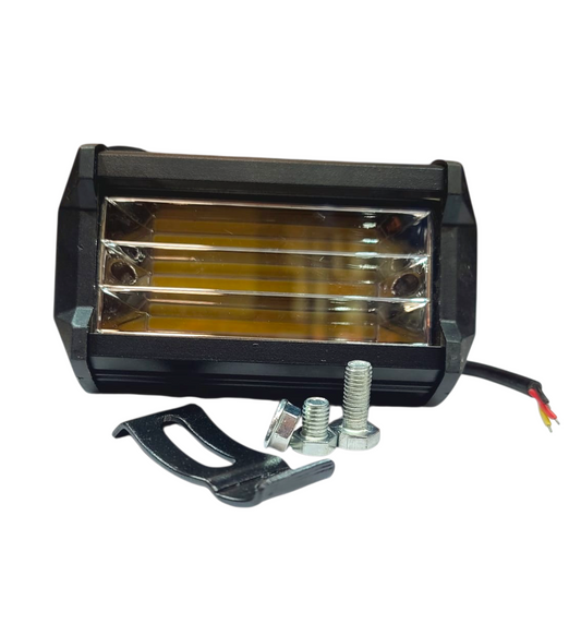 LUZ LED AMARILLA + REFLECTOR BARRA RECTANGULAR - KMMOTOSHN