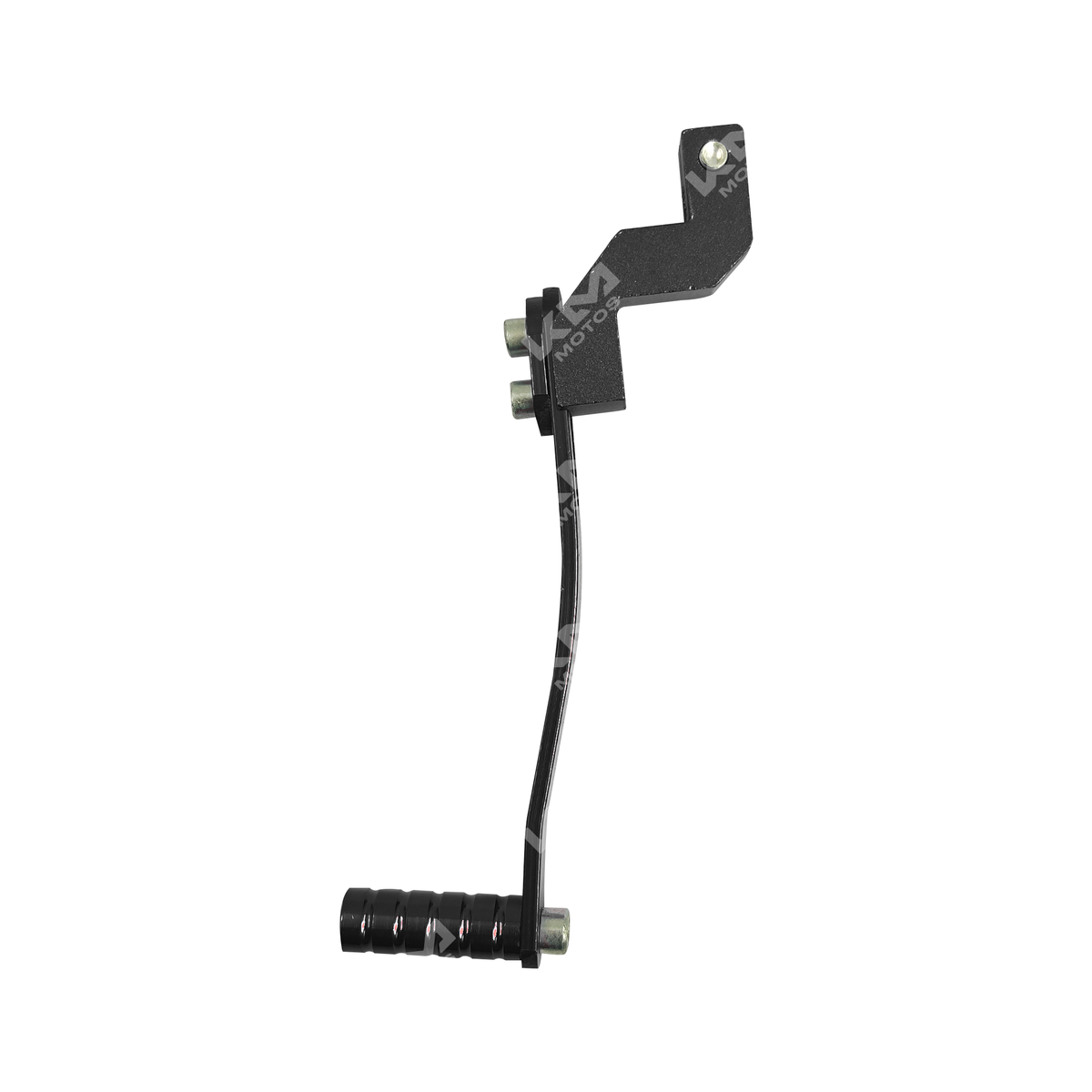 Pedal de cambio de lujo LR02-07 negro de la marca KM Motos, con detalles en acabado elegante y resistente en imagen.