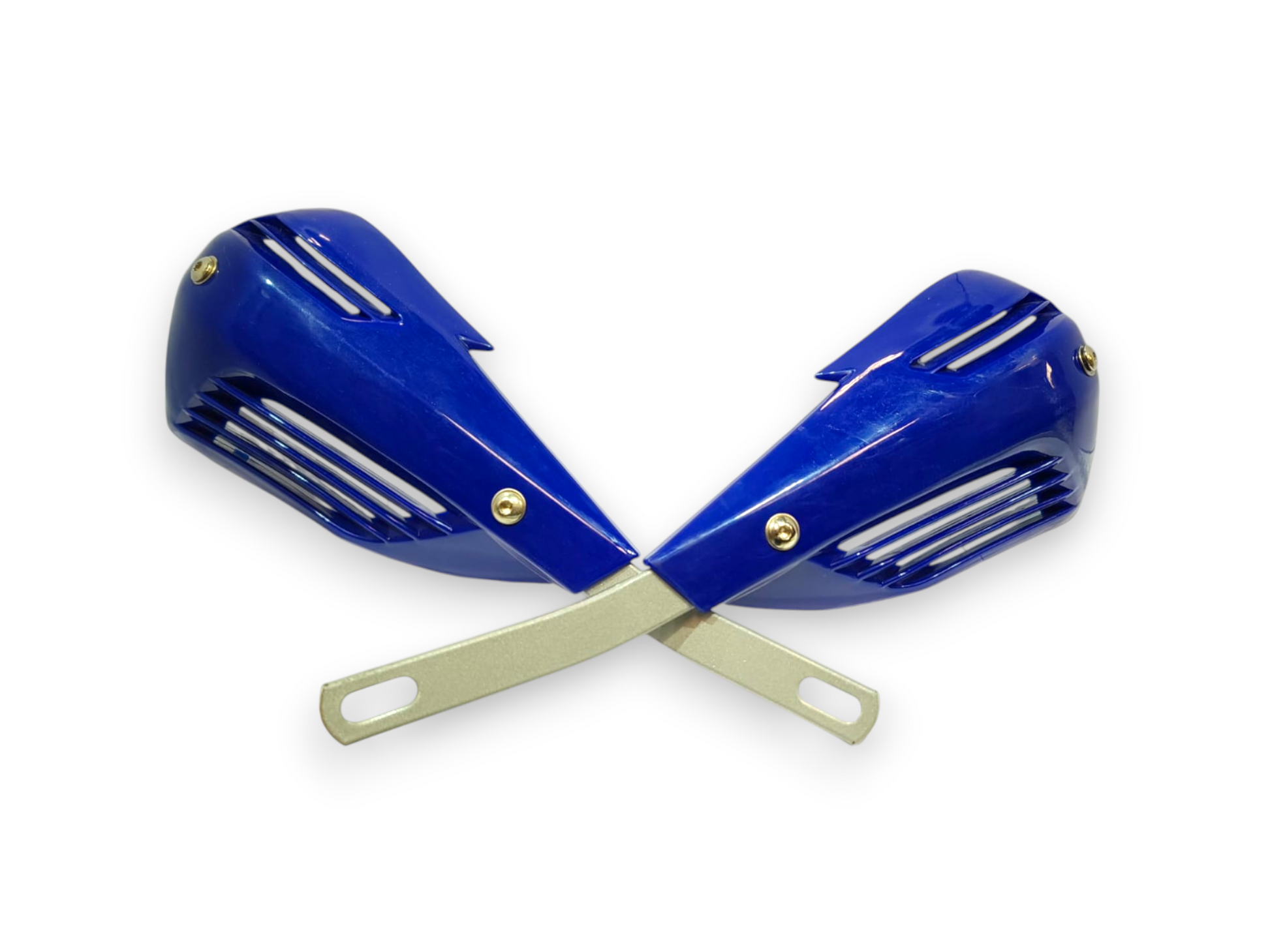 Protector de punos LR03 KMMOTOSHN de metal azul, resistente y duradero para baterías tamaño AAA.