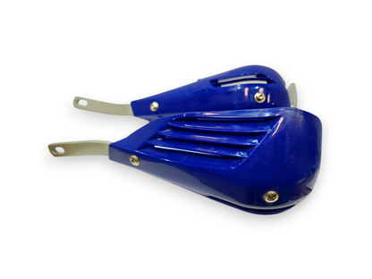 Protector de punos LR03 KMMOTOSHN de metal azul para baterías AAA, resistente y duradero, en acabado metálico azul.