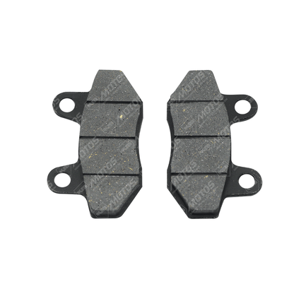 Pastillas de freno Genesis para motos y scooters, modelo XM200, DM150, TX200DEL, FT200, GY6-150, RTR160, en caja de embalaje.