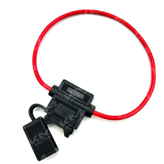 Portafusible de hachita con tapa, compacto y seguro, ideal para protección eléctrica en instalaciones eléctricas.