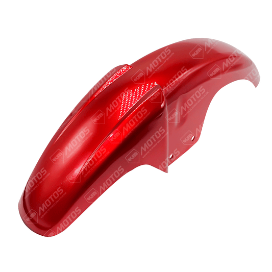 Guardafango rojo para motocicleta Meek HJ125 y BYQ150, protección resistente y duradera para llantas.