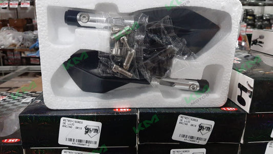 Retrovisores de Lujo Racing Gris