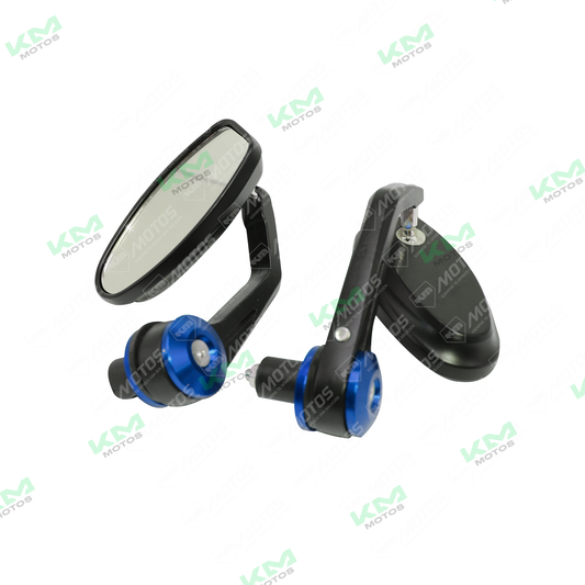 RETROVISOR DE CONTRAPESA OVALADO AZUL