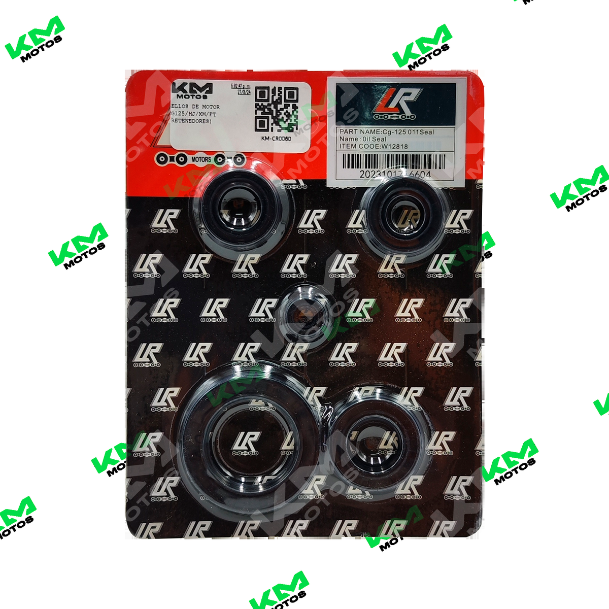 Sellos de motor CG200, set de 6 retenedores para motor, componentes de sellado para reparación y mantenimiento de motores.
