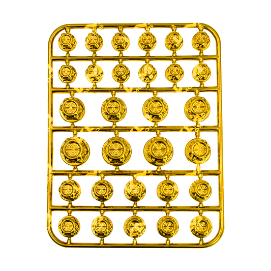 TAPONES DE TORNILLOS DE LUJO DORADO