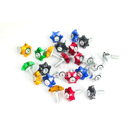 TORNILLOS STAR DE LUJO PARA PLACA UNIDAD