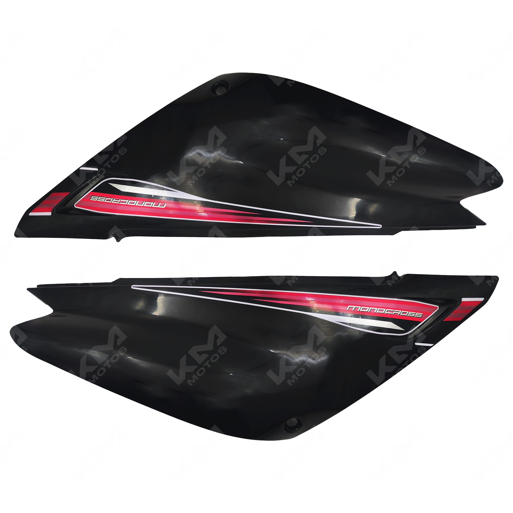 TAPADERAS LATERALES XTZ125 NEGRO