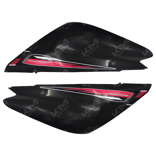 TAPADERAS LATERALES XTZ125 NEGRO