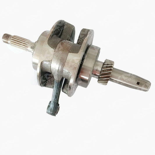 Cigüeñal Orix CG200/XM/TX200 para motor de 198cc, imagen de pieza de repuesto en color metálico con detalles visibles