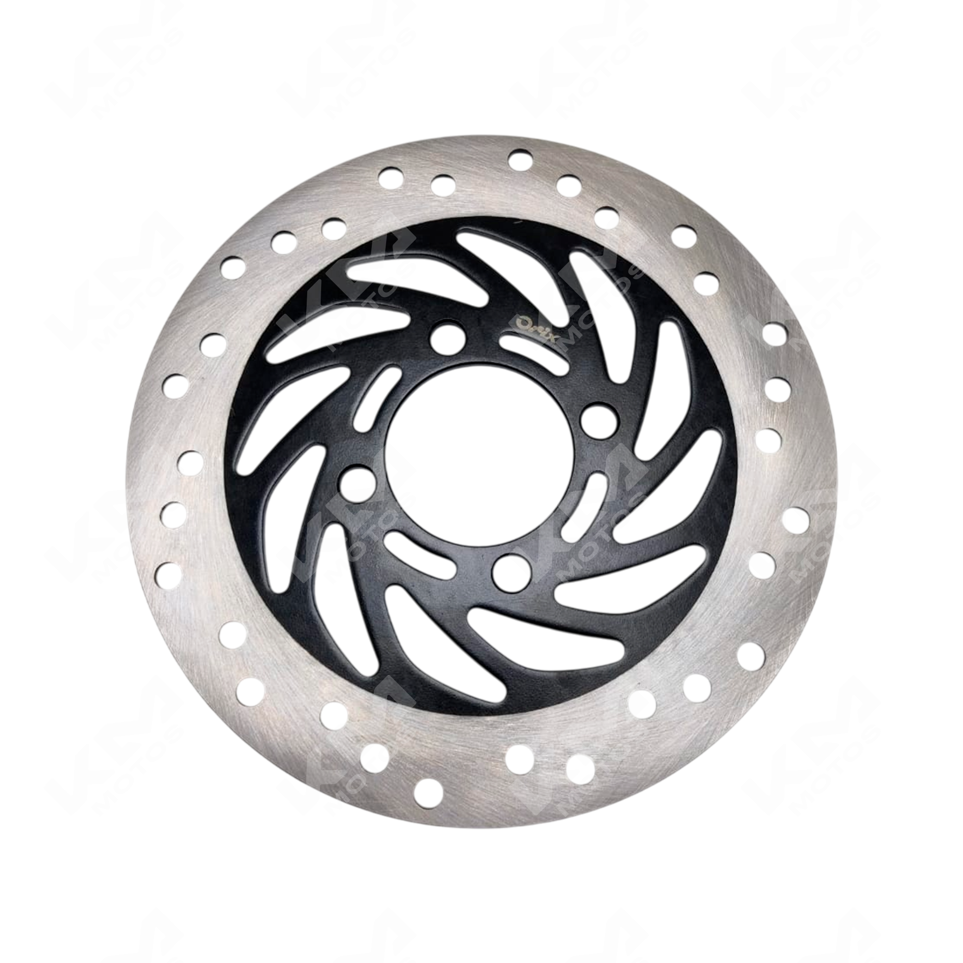 Disco de freno Defender 150 de la marca KM Motos, lodera, con superficie de fricción y estructura resistente.