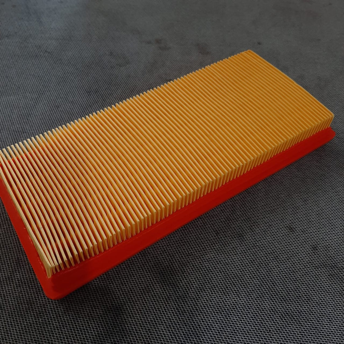 Filtro de aire KM Motos para Pulsar NS200, muestra el filtro de aire de tamaño completo y detalles de la estructura.