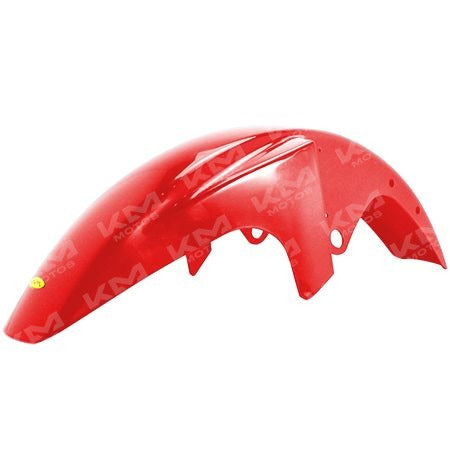 Guardafango delantero Orix YBR125-G TT en varios colores, diseñado para protección y estilo en motocicleta.