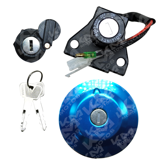 Kit de cerradura Universal ZX150L con componentes visibles, ideal para seguridad y protección en puertas.