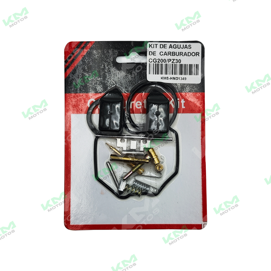 Kit de agujas de carburador CG200/GENESIS 200 de marca Universal, incluye varias agujas para ajuste de carburador.