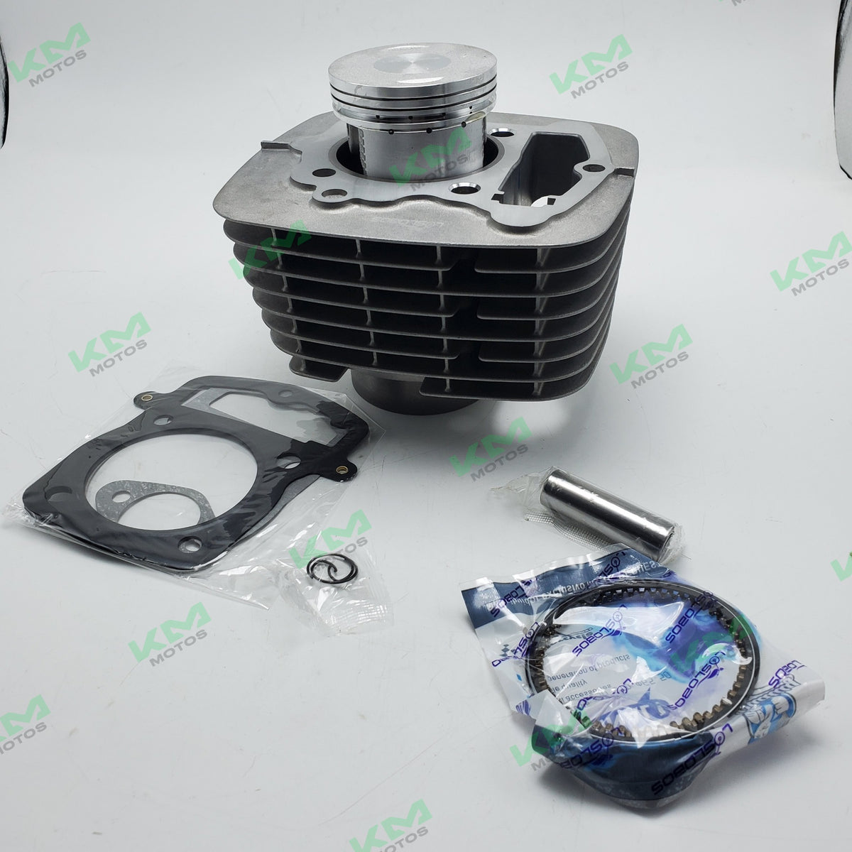 Cilindro completo para motocicleta CB250, BYQ250 o XL250, marca Universal, muestra detalles del cilindro de motor.