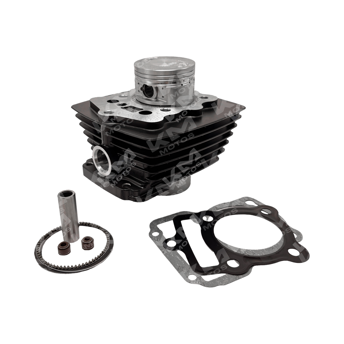 Cilindro Universal GENE-200/CG200 de 196CC para motores, imagen de kit de cilindro con detalles visibles.