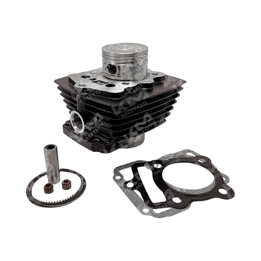 Cilindro Universal GENE-200/CG200 de 196CC para motores, imagen de kit de cilindro con detalles visibles.