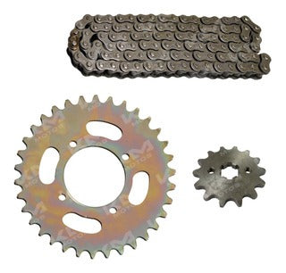 Kit de tracción Universal Lucky 110 con engranajes de 36T y 14T para arrastre y tracción en bicicletas.