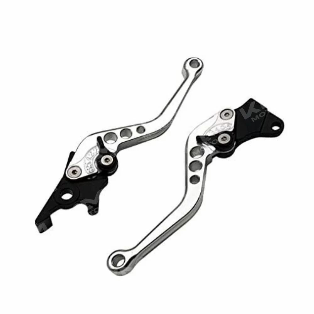 Manecilla de freno Universal NS200, manecilla de freno para motocicleta, visible en la imagen.
