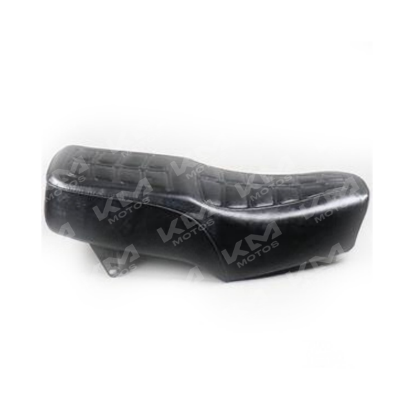 Asiento para motocicleta Suzuki EN125, asiento negro con diseño ergonómico y tapizado resistente para motocicletas Suzuki.