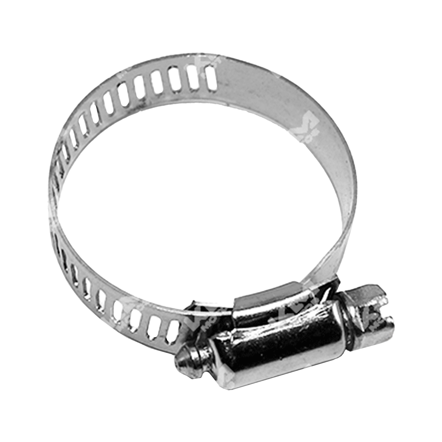 Abrazadera de metal KM Motos de 1.0, resistente y duradera, para fijación segura en componentes mecánicos.