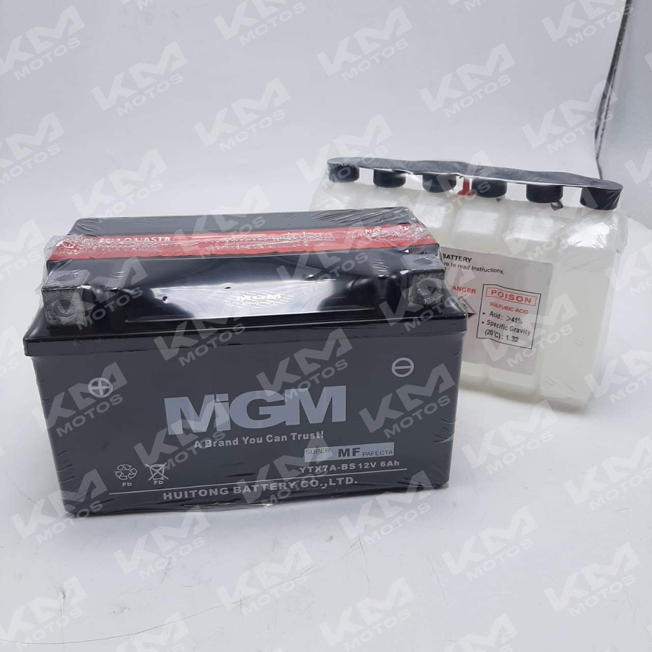 Batería YTX7A-BS RT ACIDO/250Z,DM150,GSR4,BK150,BIT150,CUATRIMOTO Shinera 200,GY6 150,ATV150