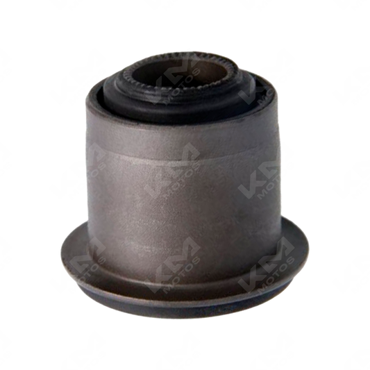 Balinera de tijera superior lisa de la marca KM Motos, vista frontal de la pieza en color metálico, sin detalles adicionales.