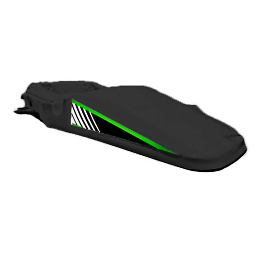 Cola negra Genesis XM/Shineray/DM20 para motos, imagen que muestra la cola trasera de color negro y diseño resistente.