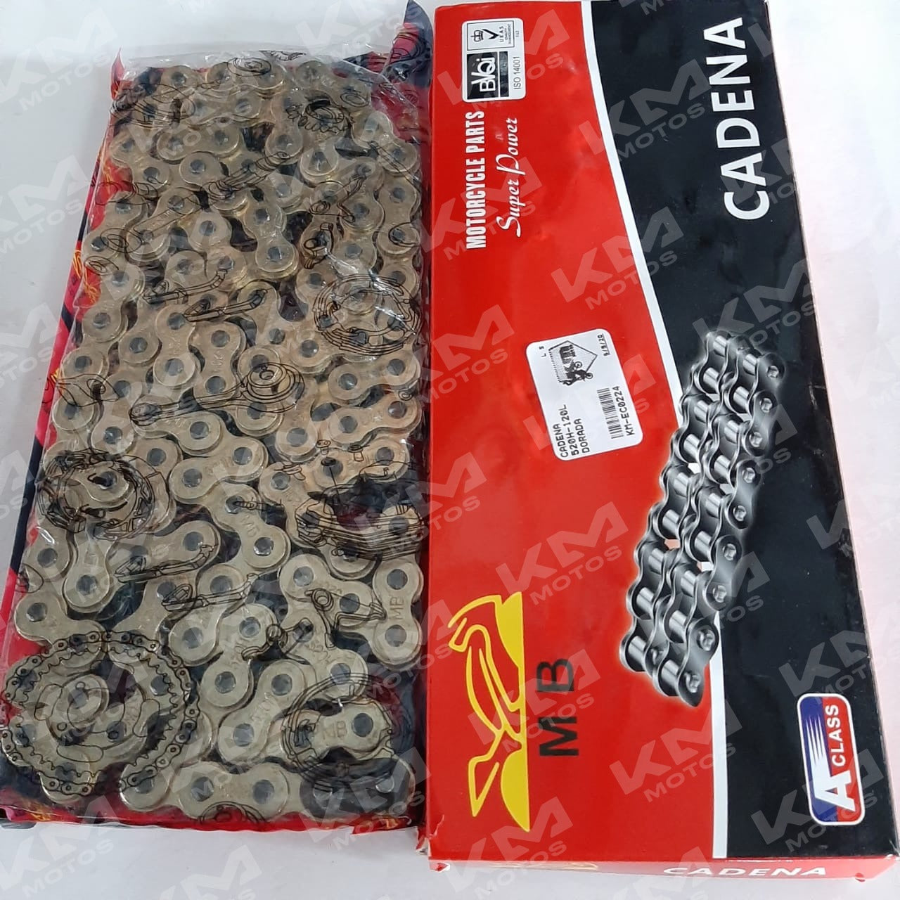 Cadena 520H-118L/120L Dorada