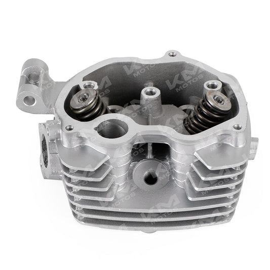 Culata Universal CG125/HJ/FT125 Sola, vista lateral con detalles del cilindro y componentes metálicos.