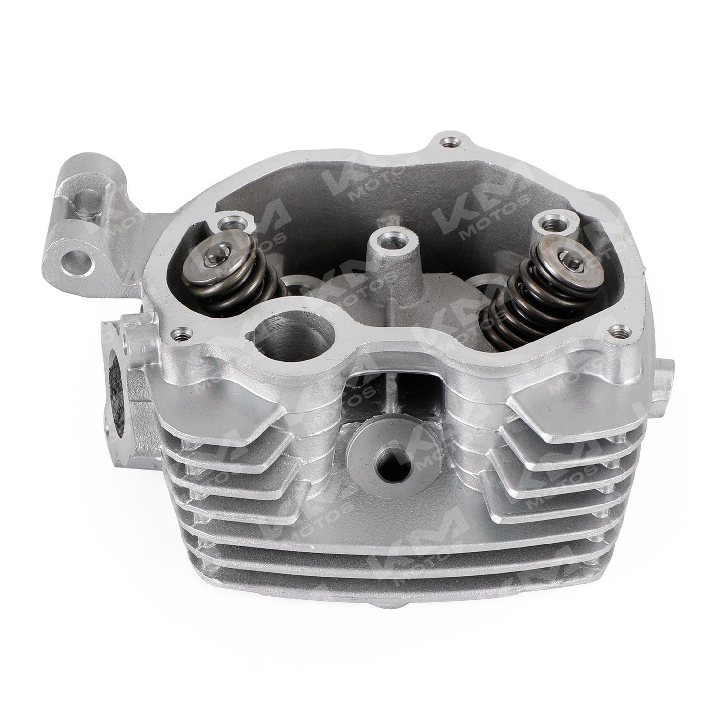 Culata Italika CG125/HJ/FT125 Sola, componente de motor con detalles metálicos y orificios para ensamblaje.