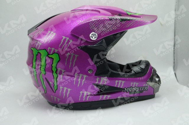Casco Cross GUZC7 + Diseno Rojo/blanco