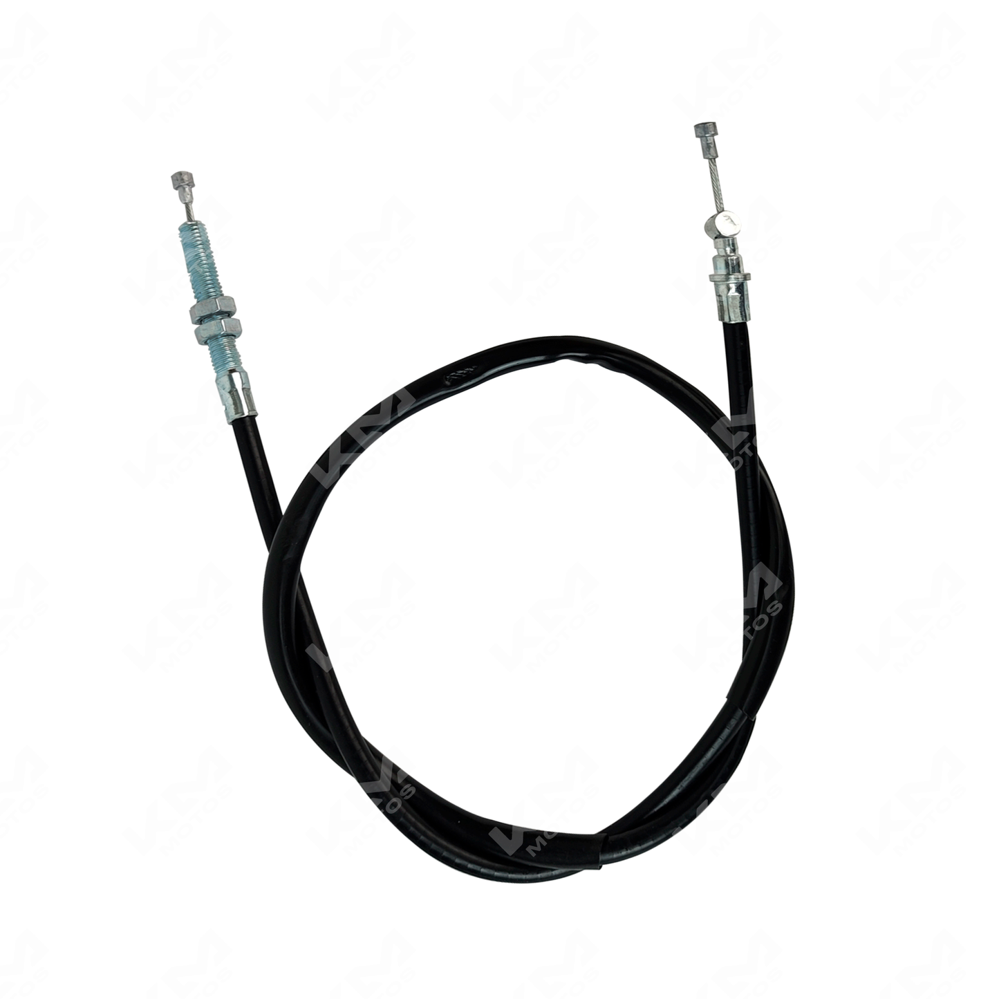 Cable de embrague KM Motos Crux110, CT100 o Falcon, con detalles visibles del cable y conectores en la imagen.