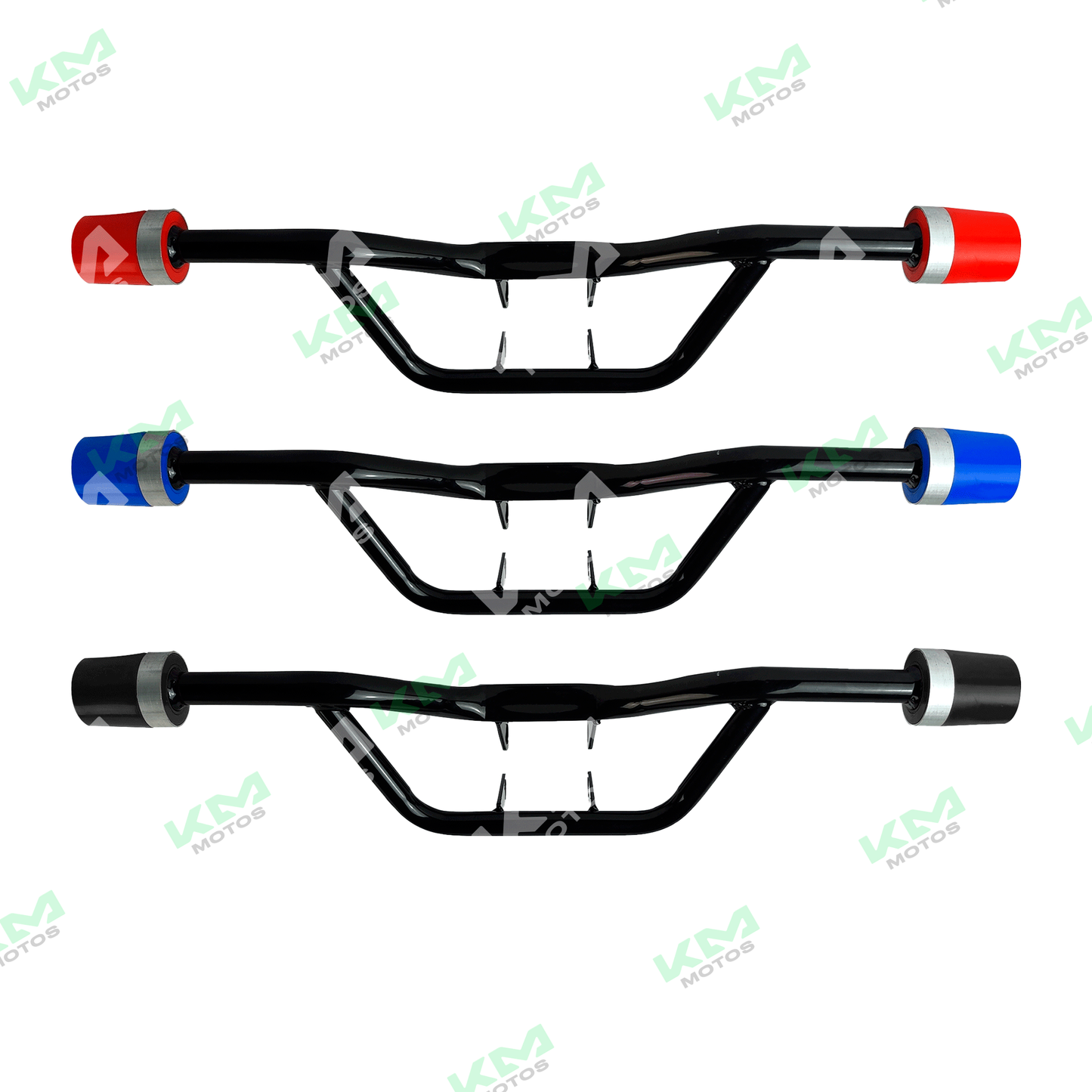 Defensa de motor universal Italika 150Z/CR1 LS01, protección metálica robusta para motores de motocicleta.