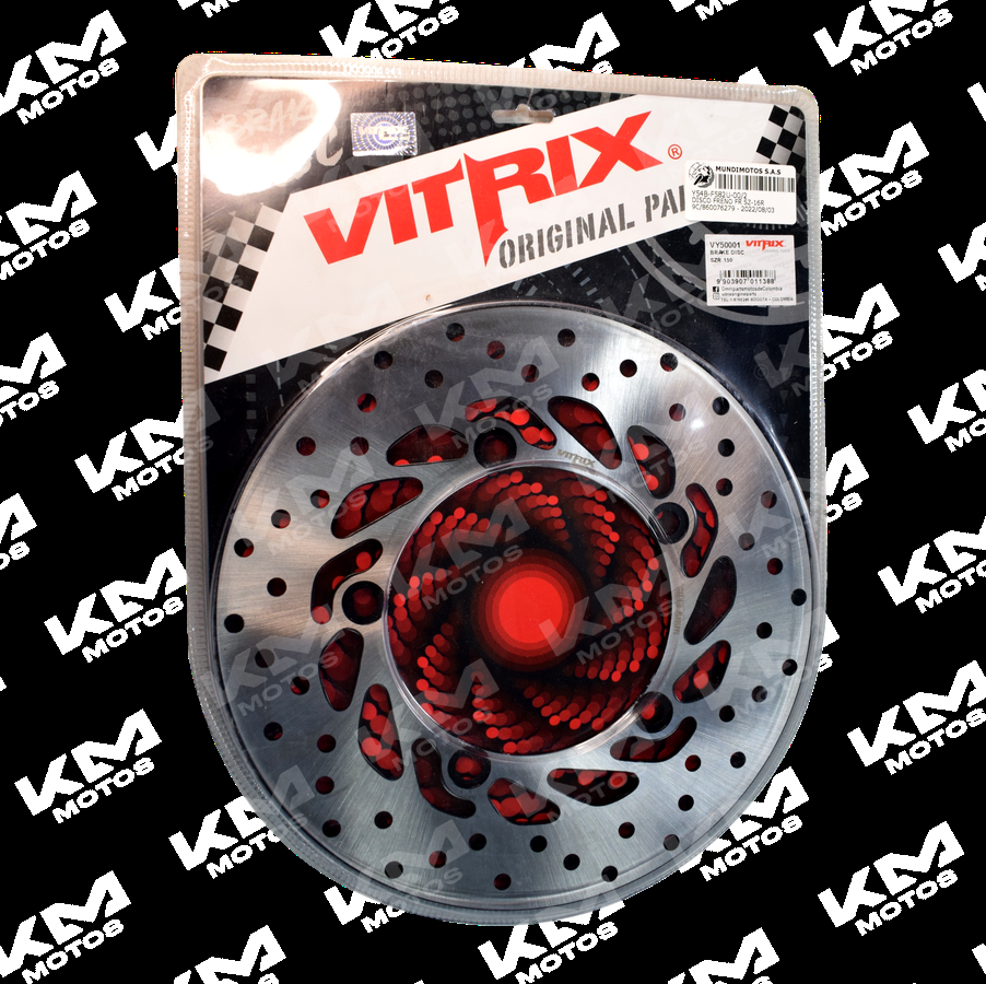 Disco de freno delantero Universal ZX150L, de alta calidad, con superficie lisa y ventilada para mayor rendimiento de frenado.